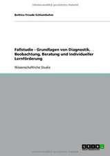 Fallstudie - Grundlagen von Diagnostik, Beobachtung, Beratung und individueller Lernförderung