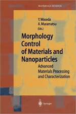 Morphology Control of Materials and Nanoparticles: Advanced Materials Processing and Characterization