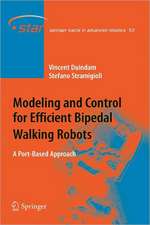 Modeling and Control for Efficient Bipedal Walking Robots: A Port-Based Approach