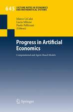 Progress in Artificial Economics: Computational and Agent-Based Models