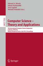 Computer Science -- Theory and Applications: 7th International Computer Science Symposium in Russia, CSR 2012, Niszhny Novgorod, Russia, July 3-7, 2012, Proceedings