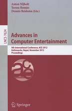 Advances in Computer Entertainment: 9th International Conference, ACE 2012, Kathmandu, Nepal, November 3-5, 2012, Proceedings