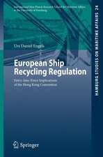 European Ship Recycling Regulation: Entry-Into-Force Implications of the Hong Kong Convention