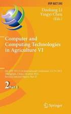 Computer and Computing Technologies in Agriculture VI: 6th IFIP TC WG 5.14 International Conference, CCTA 2012, Zhangjiajie, China, October 19-21, 2012, Revised Selected Papers, Part II
