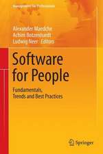 Software for People: Fundamentals, Trends and Best Practices