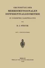 Grundzüge der Mehrdimensionalen Differentialgeometrie: In Direkter Darstellung