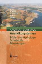 Stoffhaushalt von Auenökosystemen: Böden und Hydrologie, Schadstoffe, Bewertungen