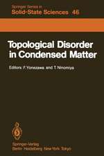 Topological Disorder in Condensed Matter