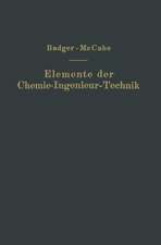 Elemente der Chemie-Ingenieur-Technik: Wissenschaftliche Grundlagen und Arbeitsvorgänge der chemisch-technologischen Apparaturen