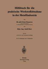 Hilfsbuch für die praktische Werkstoffabnahme in der Metallindustrie