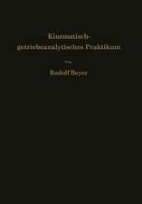 Kinematisch-getriebeanalytisches Praktikum: Hand- und Übungsbuch zur Analyse ebener Getriebe Für den Konstrukteur, die Vorlesung und das Selbststudium