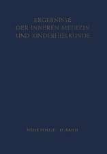 Ergebnisse der Inneren Medizin und Kinderheilkunde