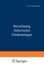 Berechnung elektrischer Förderanlagen