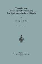 Theorie und Konstantenbestimmung des hydrometrischen Flügels