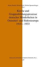 Kirche und Gruppenbildungsprozesse deutscher Minderheiten in Ostmittel- und Südosteuropa 1918-1933