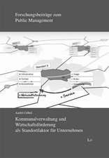 Kommunalverwaltung und Wirtschaftsförderung als Standortfaktor für Unternehmen