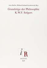 Grundzüge der Philosophie K.W.F. Solgers