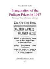 INAUGURATION OF THE PULITZER PRIZES IN 1