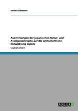 Auswirkungen der japanischen Natur- und Atomkatastrophe auf die wirtschaftliche Entwicklung Japans