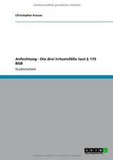 Anfechtung - Die drei Irrtumsfälle laut § 119 BGB