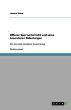 Offener Sportunterricht und seine besonderen Belastungen