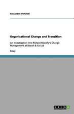 Organisational Change and Transition