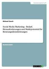 Social Media Marketing - Bedarf, Herausforderungen und Marktpotential für Beratungsdienstleistungen