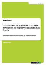 Zur Lesbarkeit südslawischer Belletristik im Vergleich mit populärwissenschaftlichen Texten