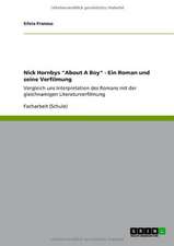 Nick Hornbys "About A Boy" - Ein Roman und seine Verfilmung