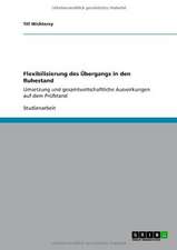 Flexibilisierung des Übergangs in den Ruhestand