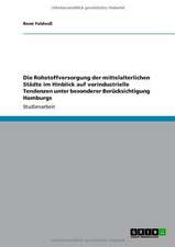 Die Rohstoffversorgung der mittelalterlichen Städte im Hinblick auf vorindustrielle Tendenzen unter besonderer Berücksichtigung Hamburgs