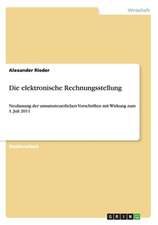 Die elektronische Rechnungsstellung