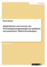 Möglichkeiten und Grenzen der Personalanpassungsstrategien an qualitative und quantitative Marktschwankungen