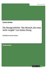 Die Kurzgeschichte "Ein Mensch, den man nicht vergißt" von Stefan Zweig