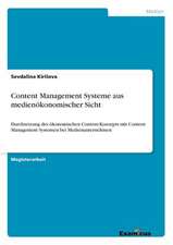 Content Management Systeme aus medienökonomischer Sicht