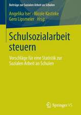 Schulsozialarbeit steuern: Vorschläge für eine Statistik zur Sozialen Arbeit an Schulen