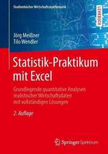 Statistik-Praktikum mit Excel: Grundlegende quantitative Analysen realistischer Wirtschaftsdaten mit Excel 2013