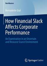 How Financial Slack Affects Corporate Performance: An Examination in an Uncertain and Resource Scarce Environment