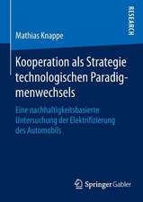 Kooperation als Strategie technologischen Paradigmenwechsels: Eine nachhaltigkeitsbasierte Untersuchung der Elektrifizierung des Automobils