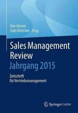 Sales Management Review – Jahrgang 2015: Zeitschrift für Vertriebsmanagement