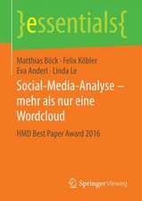 Social-Media-Analyse – mehr als nur eine Wordcloud: HMD Best Paper Award 2016