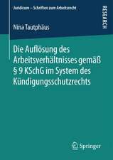 Die Auflösung des Arbeitsverhältnisses gemäß § 9 KSchG im System des Kündigungsschutzrechts