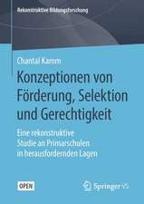 Konzeptionen von Förderung, Selektion und Gerechtigkeit: Eine rekonstruktive Studie an Primarschulen in herausfordernden Lagen