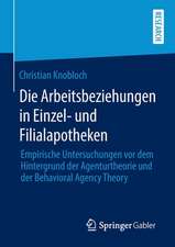 Die Arbeitsbeziehungen in Einzel- und Filialapotheken