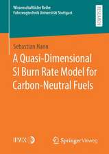 A Quasi-Dimensional SI Burn Rate Model for Carbon-Neutral Fuels