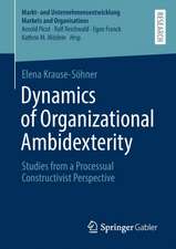 Dynamics of Organizational Ambidexterity: Studies from a Processual Constructivist Perspective