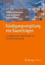 Kündigungsvergütung von Bauverträgen