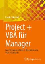 Project + VBA für Manager: Erweiterung der Project-Nutzung durch VBA-Prozeduren