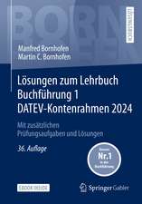 Lösungen zum Lehrbuch Buchführung 1 DATEV-Kontenrahmen 2024