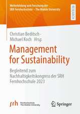 Management for Sustainabilty